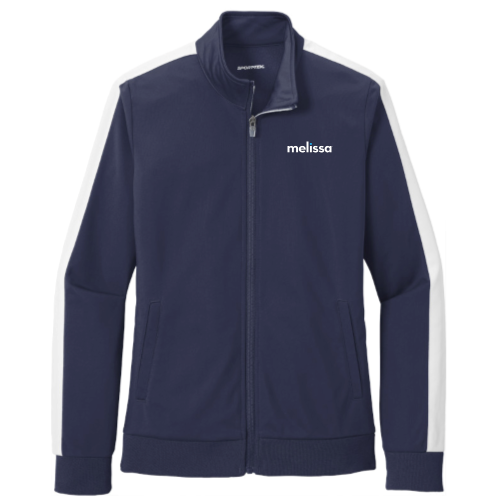 Melissa - Sport-Tek Ladies Tricot Sleeve Stripe Track Jacket