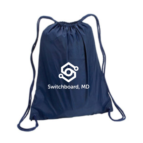 Switchboard, MD - Large Drawstring Backpack