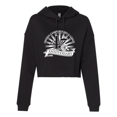 Oneida Campground and Lodge - Independent Trading - Women's Crop Hoodie