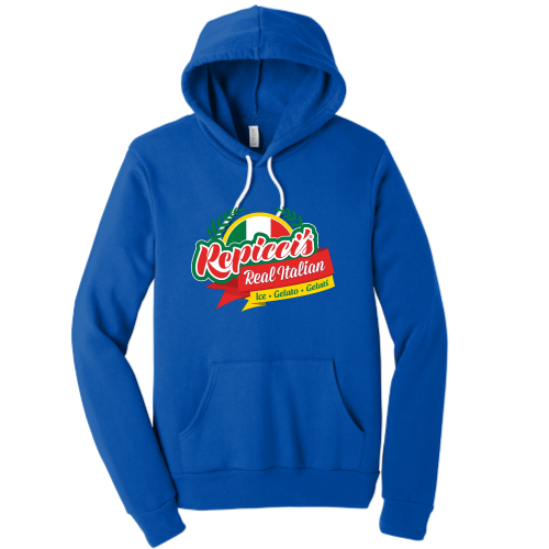 RepiccisRealItalianIceAndGelato - Unisex Poly/Cotton Hooded Pullover Sweatshirt