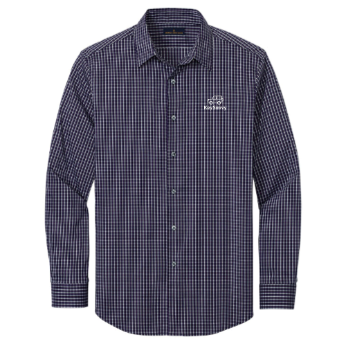 KeySavvy - Brooks Brothers - Men's Tech Stretch Pattern Shirt