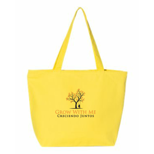 GrowWithMe - 24.5L Canvas Zippered Tote v1