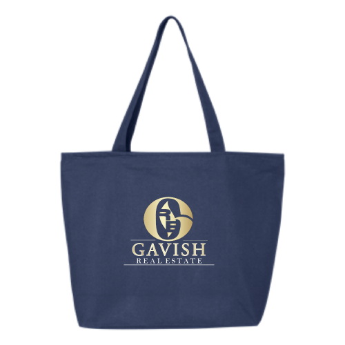 GavishRealEstate - 24.5L Canvas Zippered Tote