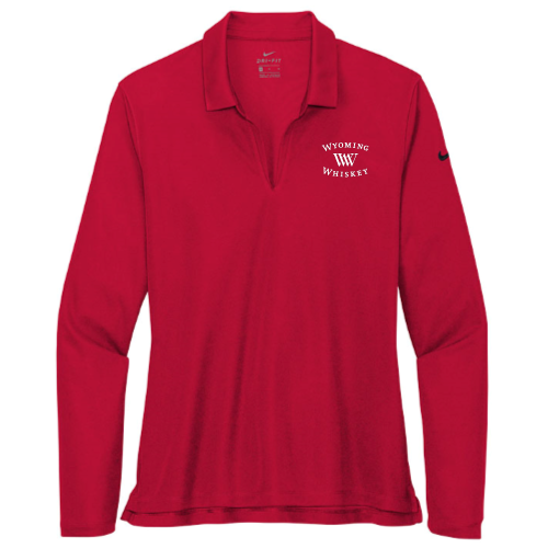 WyomingWhiskey - Nike - Ladies Dri-FIT Long Sleeve Polo