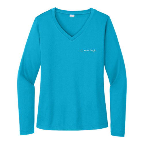 SmartLogic - Sport-Tek Ladies Long Sleeve PosiCharge Competitor V-Neck Tee