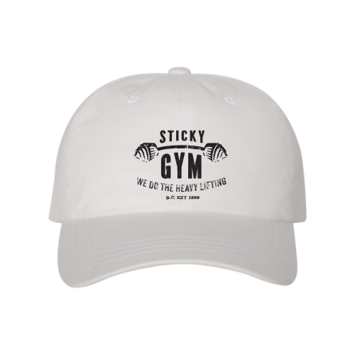 StickyGym Yupoong Dad Hat - 6245 White