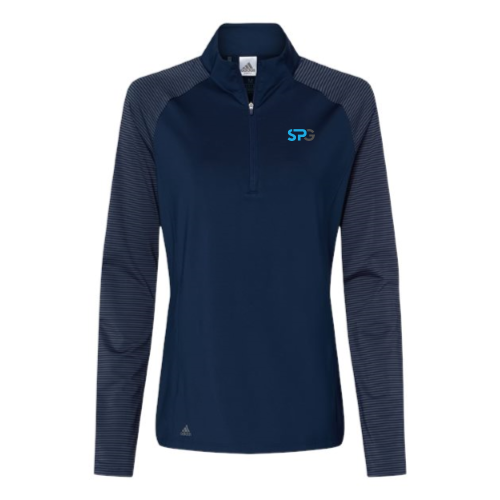 SharedPractices - Women's Stripe Block Quarter-Zip Pullover