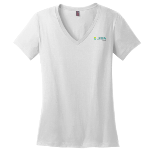 LuminaryBrands - District Made Ladies Perfect Weight V-Neck Tee