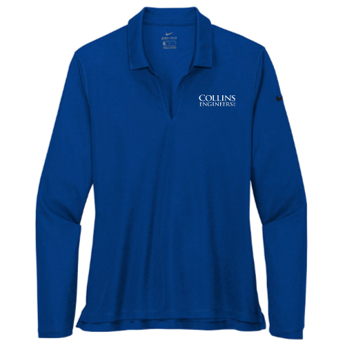CollinsEngineersInc - Nike - Ladies Dri-FIT Long Sleeve Polo - v1