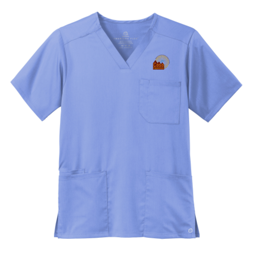 CasaEsperanza - WonderWink Men's Premiere Flex V-Neck Top WW5068 - Light