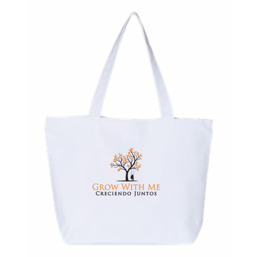 GrowWithMe - 24.5L Canvas Zippered Tote v1