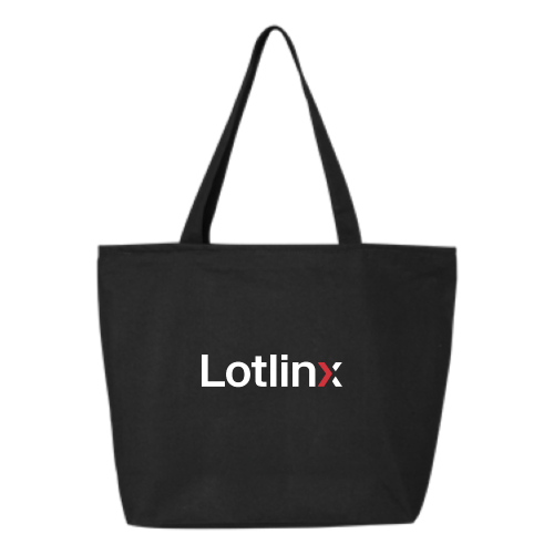 Lotlinx - 24.5L Canvas Zippered Tote v1