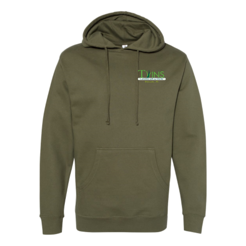 Twins Lawn Service - Independent Trading Midweight Hooded Sweatshirt