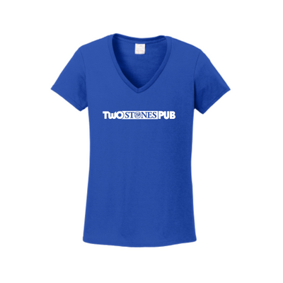 TwoStonesPub - Gildan Ladies Heavy Cotton 100% Cotton V-Neck T-Shirt v1
