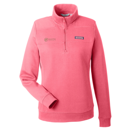 Brickvine - Vineyard Vines K002795 Women's Q-Zip - Jetty Red