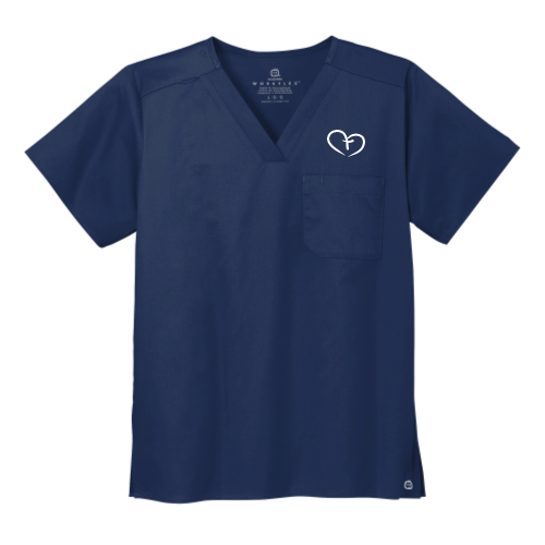 Inspired HH Holdings - WonderWink Unisex WorkFlex Chest Pocket V-Neck Top