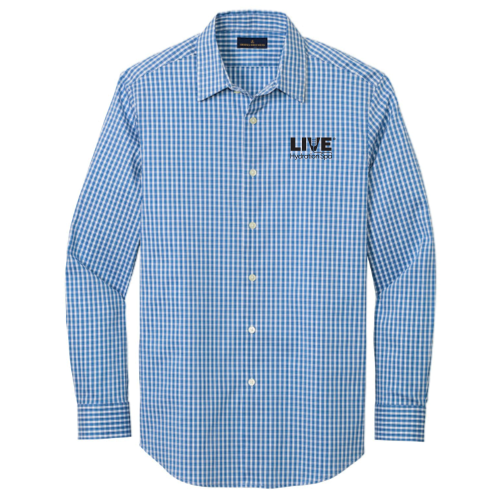 LiveHydrationSpa - Brooks Brothers - Men's Tech Stretch Pattern Shirt
