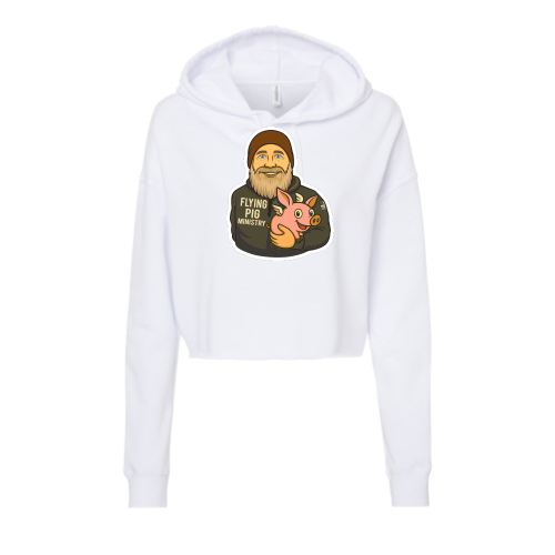 Flying Pig Ministry - Independent Trading Women's Crop Hoodie