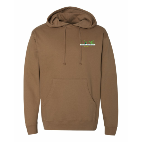 Twins Lawn Service - Independent Trading Midweight Hooded Sweatshirt