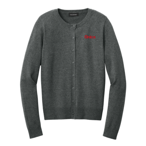 Onicx - Port Authority Women’s Easy Care Crewneck Cardigan Sweater