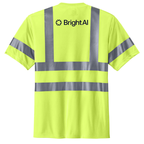 BrightAI - CornerStone ANSI 107 Class 3 Short Sleeve Snag Resistant Reflective T-shirt
