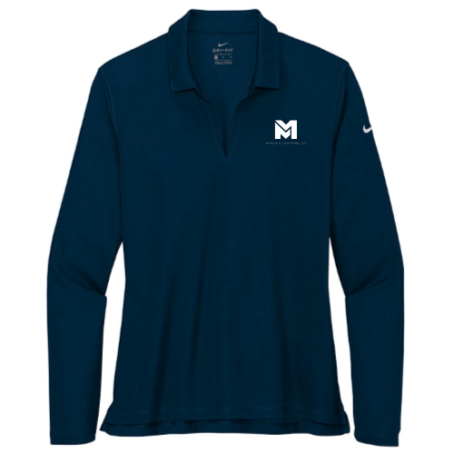 McDermittConsulting - Nike - Ladies Dri-FIT Long Sleeve Polo