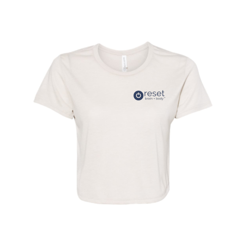 ResetBrainandBody - Ladies' Flowy Cropped T-Shirt v1