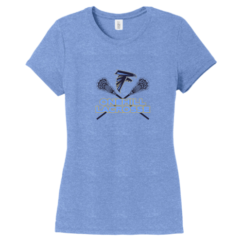 OneHillLacrosse - District Made Ladies Perfect Tri Crew Tee