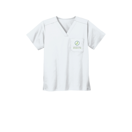 OakOrchard2 - WonderWink - Unisex WorkFlex Chest Pocket V-Neck Top v2
