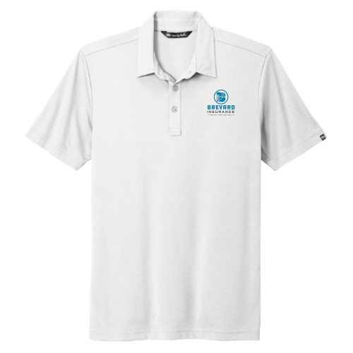 BrevardInsurance - TravisMathew Oceanside Solid Polo - White
