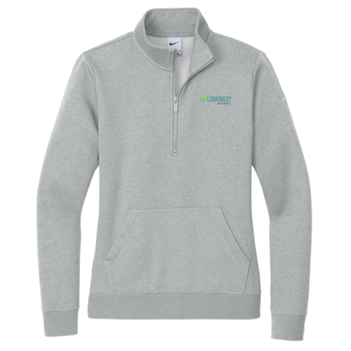 LuminaryBrands - Nike Ladies Club Fleece Sleeve Swoosh 1/2-Zip