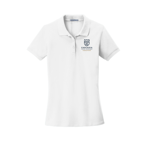 CascadiaTechAcademy - White Port Authority Womens EZ Polo