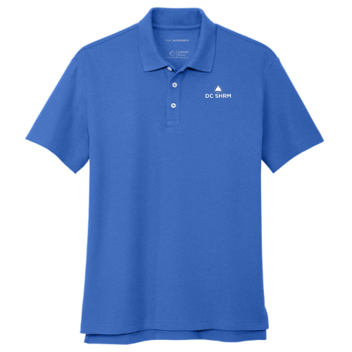 DC SHRM - Sustainable Port Authority Men's C-FREE Cotton Blend Pique Polo