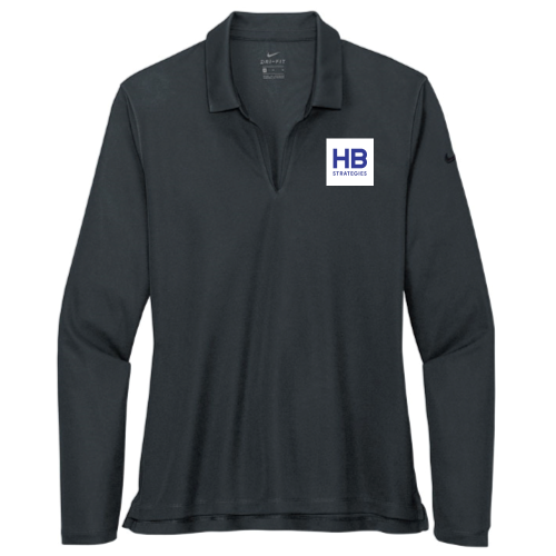 HBStrategies - Nike - Ladies Dri-FIT Long Sleeve Polo - v4