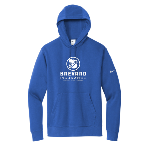 BrevardInsurance - Nike Club Fleece Sleeve Swoosh Pullover Hoodie