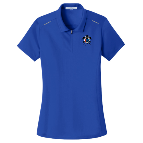 GVCBMWCCA - Port Authority Women's Pinpoint Mesh Zip Polo v3