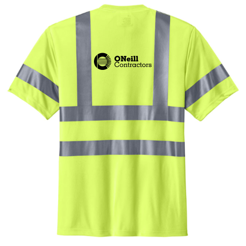 O'NeillContractors - CornerStone ANSI 107 Class 3 Short Sleeve Snag-Resistant Reflective T-Shirt