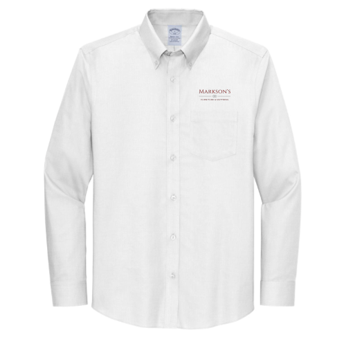 MarksonsFurniture - Brooks Brothers Wrinkle-Free Stretch Nailhead Shirt White
