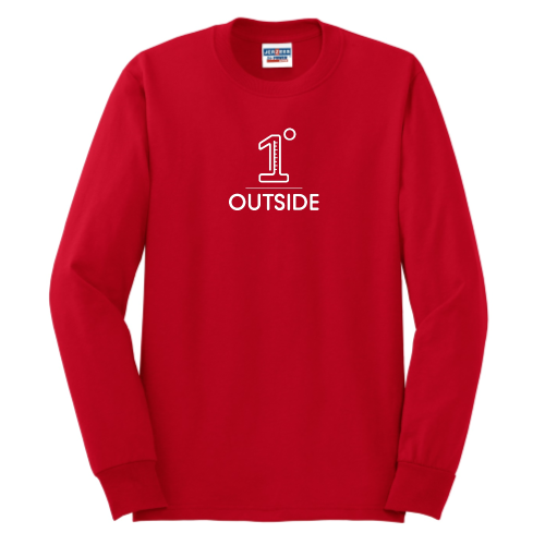 OneDegreeOutside - JERZEES Heavyweight Blend 50/50 Cotton/Poly Long Sleeve T-Shirt