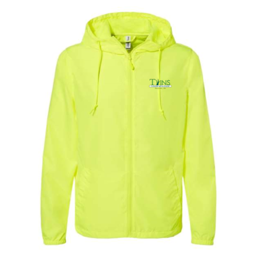 Twins Lawn Service - Men's Lightweight Windbreaker Full-Zip Jacket