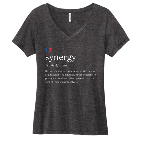 SynergyECP - Volunteer Knitwear Women's Daily V-Neck Tee USA-Made - v2