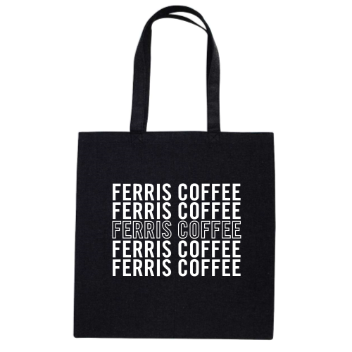 FerrisCoffee - Midweight Recycled Tote Bag - Ferris Repeat Tote