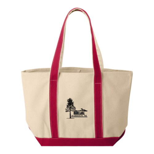 BuddLakeAssociation - 16 Ounce Cotton Canvas Tote v3
