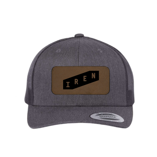 Iren - Leather Patch Adult Trucker Cap
