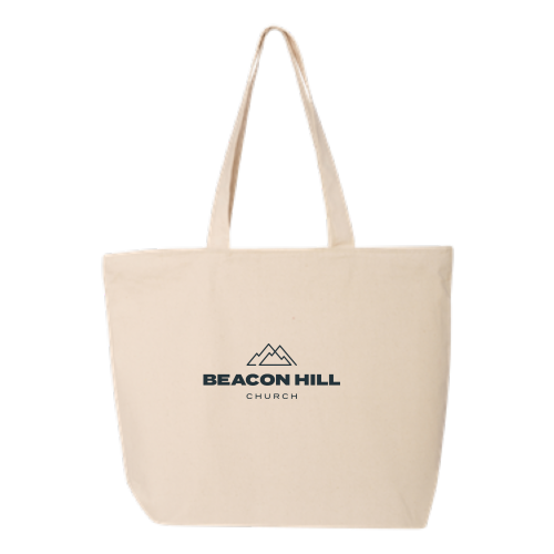BeaconHillChurch - 24.5L Canvas Zippered Tote v1