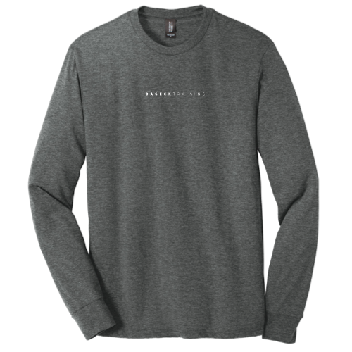 BaseckTraining - District Made Mens Perfect Tri Long Sleeve Crew Tee