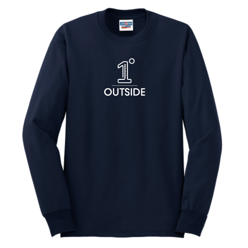 OneDegreeOutside - JERZEES Heavyweight Blend 50/50 Cotton/Poly Long Sleeve T-Shirt