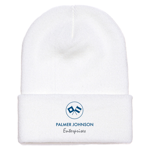 PJEnt - Cuffed Knit Beanie - White