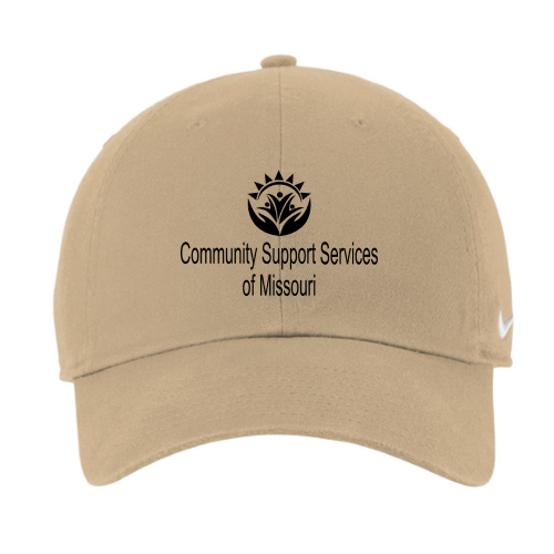 CSSMO - Nike Heritage Cotton Twill Cap - Khaki / White