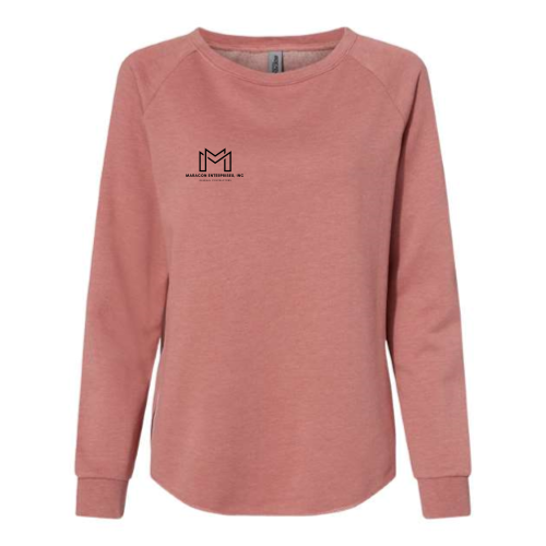 MaraconEnterprises - Independent Trading Women's California Wave Wash Crewneck Sweatshirt